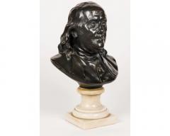 After Jean Antoine Houdon a Bronze Bust of Benjamin Franklin - 3034802