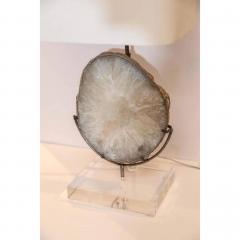 Agate Lamp on Lucite - 1466525