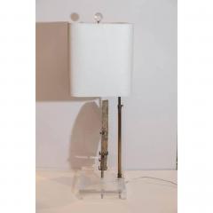 Agate Lamp on Lucite - 1466526