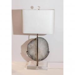 Agate Lamp on Lucite - 1466527