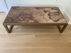 Agate and Brass Coffee Table - 2868988