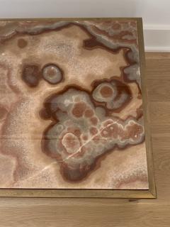 Agate and Brass Coffee Table - 2869006