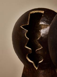 Agn s de Bizet Pair of Sculptural Ceramic Table or Wall Lamps by Agn s de Bizet - 4693467