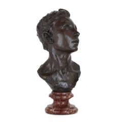 Aime Jules Dalou French bronze sculpture bust of a man by Aim Jules Dalou - 2479532