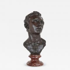 Aime Jules Dalou French bronze sculpture bust of a man by Aim Jules Dalou - 2482756