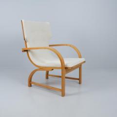 Aino Aalto Exceptionally Rare Aino Aalto Chair Model 3920 Birch White Wool Artek 1940s - 4737704