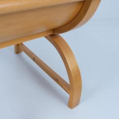 Aino Aalto Exceptionally Rare Aino Aalto Chair Model 3920 Birch White Wool Artek 1940s - 4737707