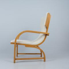 Aino Aalto Exceptionally Rare Aino Aalto Chair Model 3920 Birch White Wool Artek 1940s - 4737708