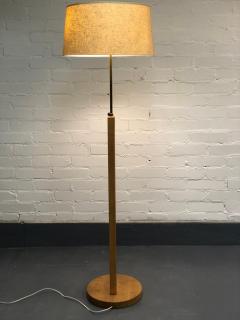 Aino Aalto Rare Aino Aalto Floor Lamp Model 806A in Birch and Linen Taito Oy 1930s - 3991006