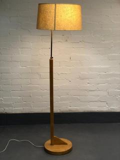 Aino Aalto Rare Aino Aalto Floor Lamp Model 806A in Birch and Linen Taito Oy 1930s - 3991007