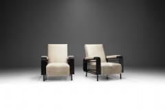 Airborne Metal Lounge Chairs Upholstered in Cow Hide France ca 1950s - 3264091