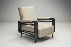 Airborne Metal Lounge Chairs Upholstered in Cow Hide France ca 1950s - 3264097