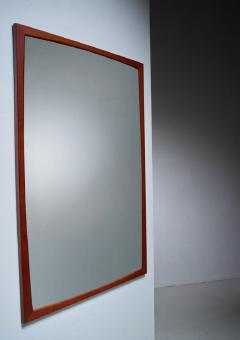 Aksel Kjersgaard Large Aksel Kjersgaard rectangular teak wall mirror Denmark 1960s - 755605