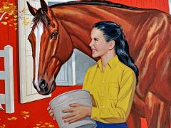 Al Andersen National Velvet Cover Original Artwork Graphic Bold Color - 4633422