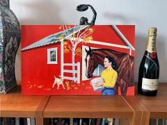 Al Andersen National Velvet Cover Original Artwork Graphic Bold Color - 4633428