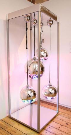 Al Jord o Contemporary Neon Balls Stand Lamp by Brazilian designer Al Jord o - 1271603