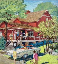 Al Schmidt Oldsmobile Cutlass Car Advertisement Artwork Automobilia - 4494736