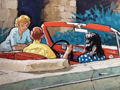 Al Schmidt Oldsmobile Cutlass Car Advertisement Artwork Automobilia - 4494739