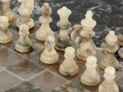 Alabaster Chess and Checkers Set - 1677780