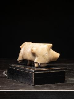 Alabaster Fantasy Animal Oriental School Provenance ex collection Jaime Trigo - 4269912