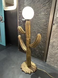 Alain Chervet Large Brass Cactus Floor Lamp - 3497125