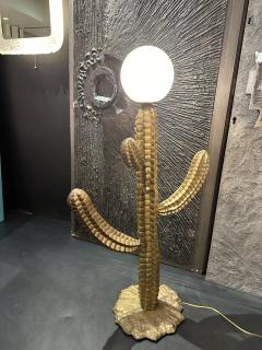 Alain Chervet Large Brass Cactus Floor Lamp - 3497127