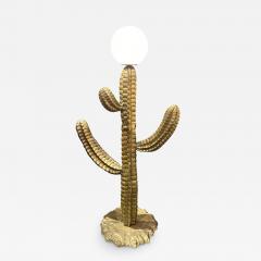 Alain Chervet Large Brass Cactus Floor Lamp - 3498091