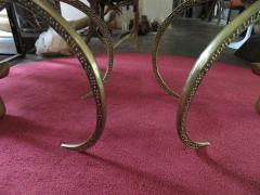 Alain Chervet Magnificent Brass Ibex Ram Head Coffee Table Mid Century Regency Modern - 1602869