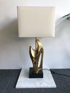 Alain Chervet Pair of Bronze Lamps by Alain Chervet France 1970s - 672826