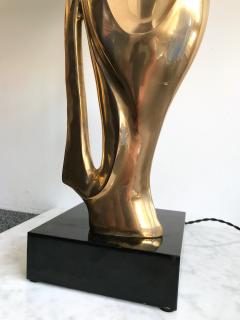 Alain Chervet Pair of Bronze Lamps by Alain Chervet France 1970s - 672831