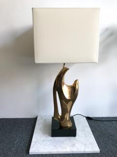 Alain Chervet Pair of Bronze Lamps by Alain Chervet France 1970s - 672836