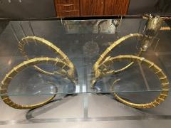 Alain Chervet Signed 3 150 Alain Chervet Brass Ibex Dining Table - 2418008