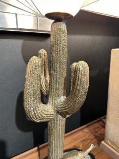 Alain Chervet Small Brass Saguaro Cactus Lamp - 3495715