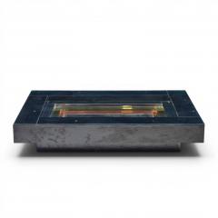 Alain Delon Alain Delon for Maison Jansen Mid Century Brass Chrome Lacquered Coffee Table - 4614872