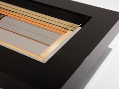 Alain Delon Alain Delon for Maison Jansen brass chrome lacquered coffee table 1972 - 4423126