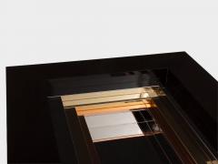 Alain Delon Alain Delon for Maison Jansen brass chrome lacquered coffee table 1972 - 4423127