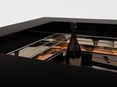 Alain Delon Alain Delon for Maison Jansen brass chrome lacquered coffee table 1972 - 4423129