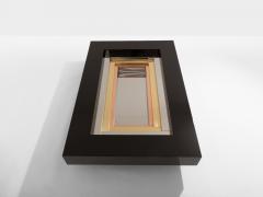 Alain Delon Alain Delon for Maison Jansen brass chrome lacquered coffee table 1972 - 4423130