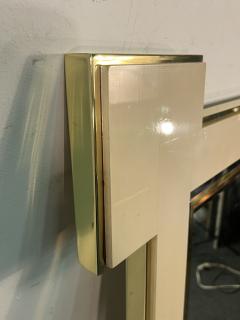 Alain Delon MODERNIST MIXED METALS MIRROR CONSOLE BY ALAIN DELON FOR MAISON JANSEN - 3770748