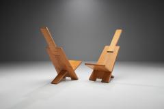 Alain Gaubert Pair of Alain Gaubert Africanist Chairs France 1980s - 1614093