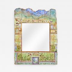 Alain Girel Spectacular Ceramic Mirror by Alain Girel for Hermes - 303368