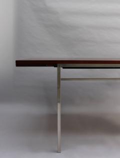 Alain Richard FINE FRENCH 1950S EXTENDABLE CHROME AND ROSEWOOD TABLE BY ALAIN RICHARD - 977337