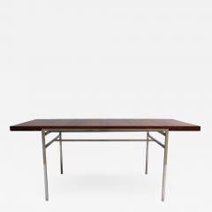 Alain Richard FINE FRENCH 1950S EXTENDABLE CHROME AND ROSEWOOD TABLE BY ALAIN RICHARD - 977469