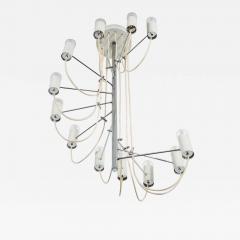 Alain Richard French Mid Century Minimalist A16 Chandelier by Alain Richard for Disderot - 1772652