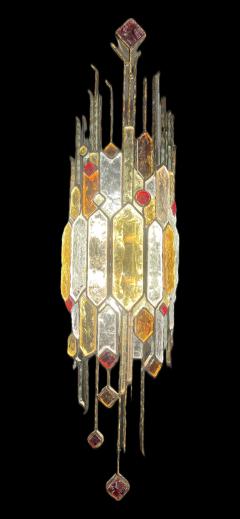 Albano Poli A rare extra large sculptural wall light by Albano Poli - 3602429