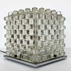 Albano Poli Albano Poli Glass Cube Sculptural Table Lamp for Poliarte - 2990782