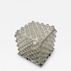 Albano Poli Albano Poli Glass Cube Sculptural Table Lamp for Poliarte - 2991726