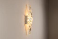 Albano Poli Large Wall Lamp in Glass by Albano Poli for Poliarte Italy 1970s - 4321771