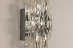 Albano Poli Large Wall Lamp in Glass by Albano Poli for Poliarte Italy 1970s - 4321774
