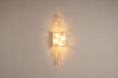 Albano Poli Large Wall Lamp in Glass by Albano Poli for Poliarte Italy 1970s - 4321779